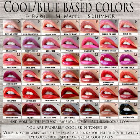 blue toned lipstick shades.